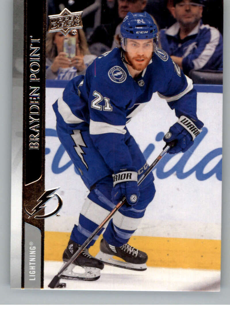 2020-21 Upper Deck Hockey #163 Brayden Point  Tampa Bay Lightning  Image 1