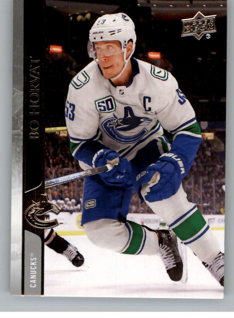 2020-21 Upper Deck Hockey #174 Bo Horvat  Vancouver Canucks  Image 1