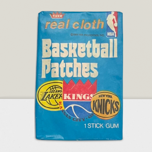 1974 Fleer Basketball Real Cloth Patches Sealed pack - With Gum Inside V68335