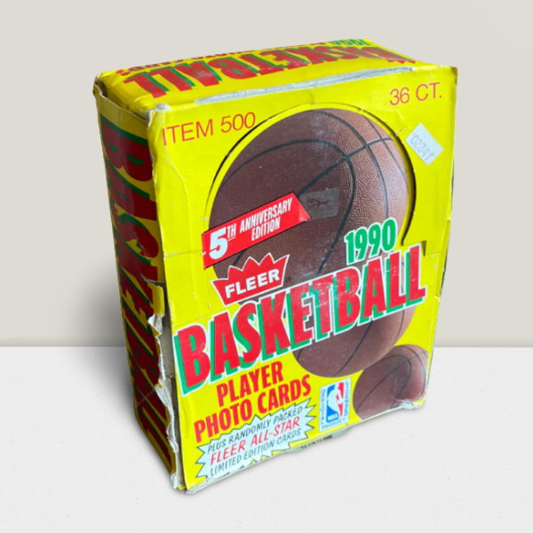 1990-91 Fleer Basketball NBA Box - 36 Sealed Packs Per Box