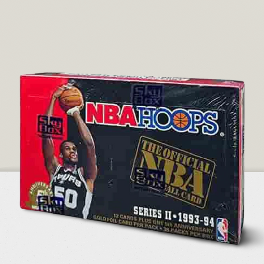 1993-94 NBA Hoops Series 2 Basketball Hobby Sealed Box - 36 Packs Per Box