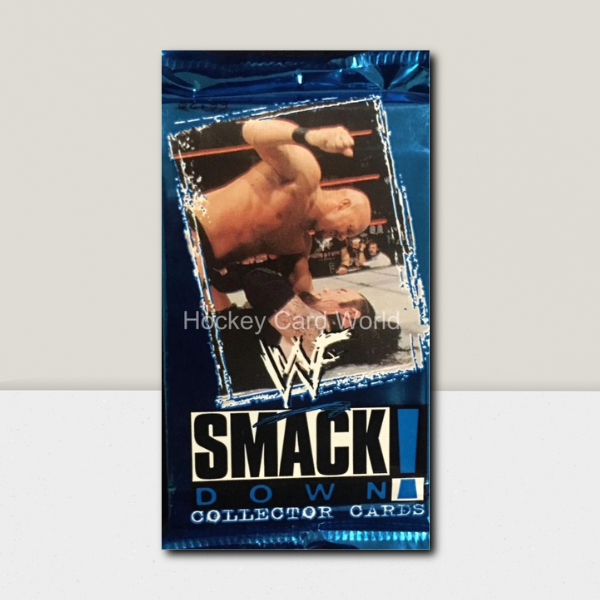 1999 Titan WWF Smackdown Wrestling Hobby Trading Cards Pack (BLUE)