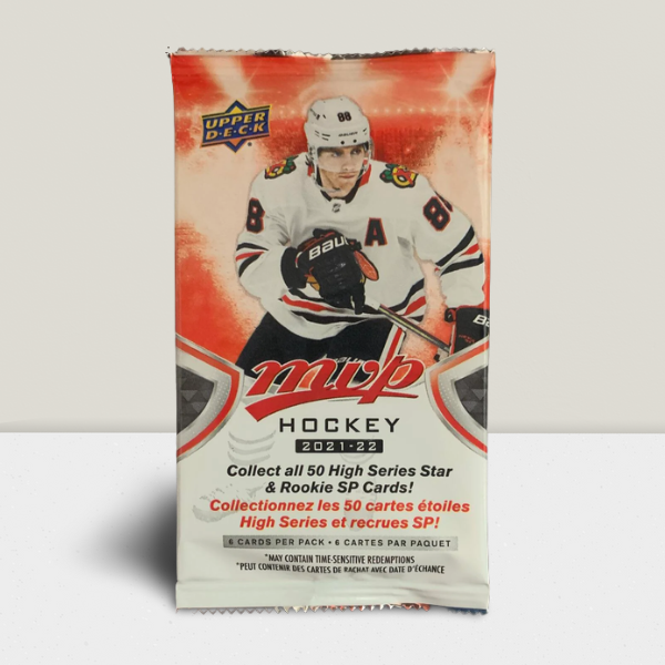2021-22 Upper Deck MVP Hockey Sealed pack - 6 Cards Per Pack