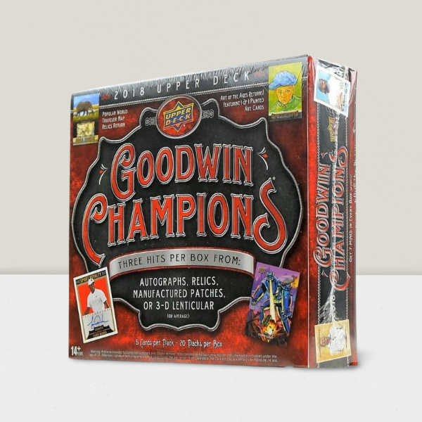 2018 Upper Deck Goodwin Champions Factory Sealed Hobby Box - 20 Packs