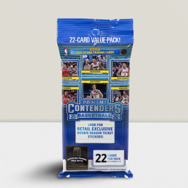 2021-2022 Panini Contenders Basketball Cello Value 22 Card Fat Pack