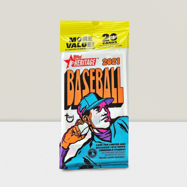 2021 Topps Heritage Baseball Factory Sealed Jumbo Fat 20 Cards Pack