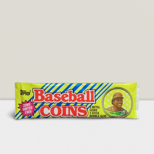 1989 Topps Baseball Coins Pack - 3 Coins + Gum per pack