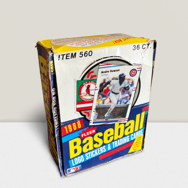 1988 Fleer Baseball MLB Box - 36 Sealed Packs Per Box