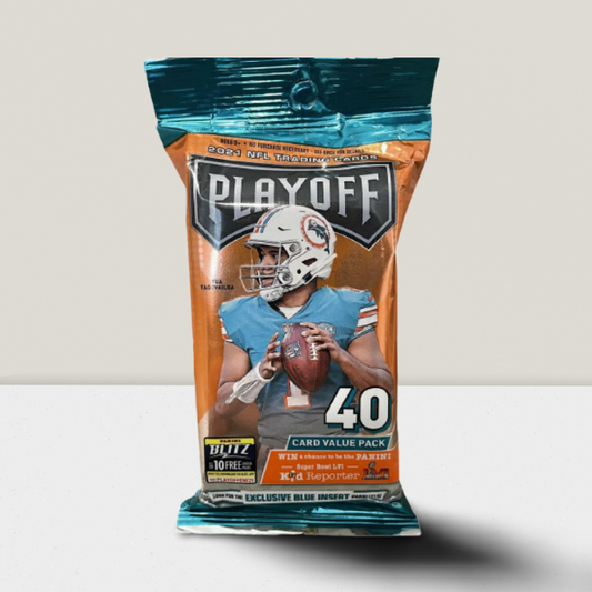 2021 Panini Playoff Football Factory Sealed Cello Pack - 40 Cards!