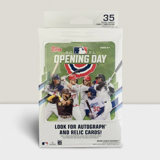 2021 Topps Opening Day Baseball Factory Sealed Box - Look for Auto's & Relics