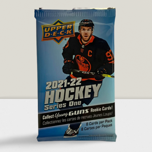 2021-22 Upper Deck Series 1 Hockey Sealed pack - 8 Cards Per Pack